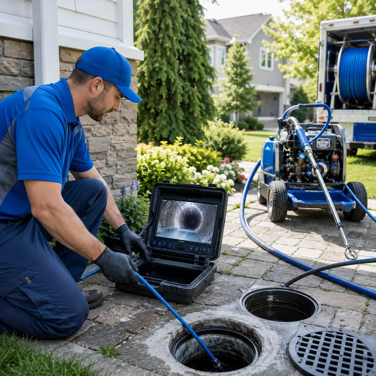 Outdoor drain cleaning professionals serving Greenfield, IN